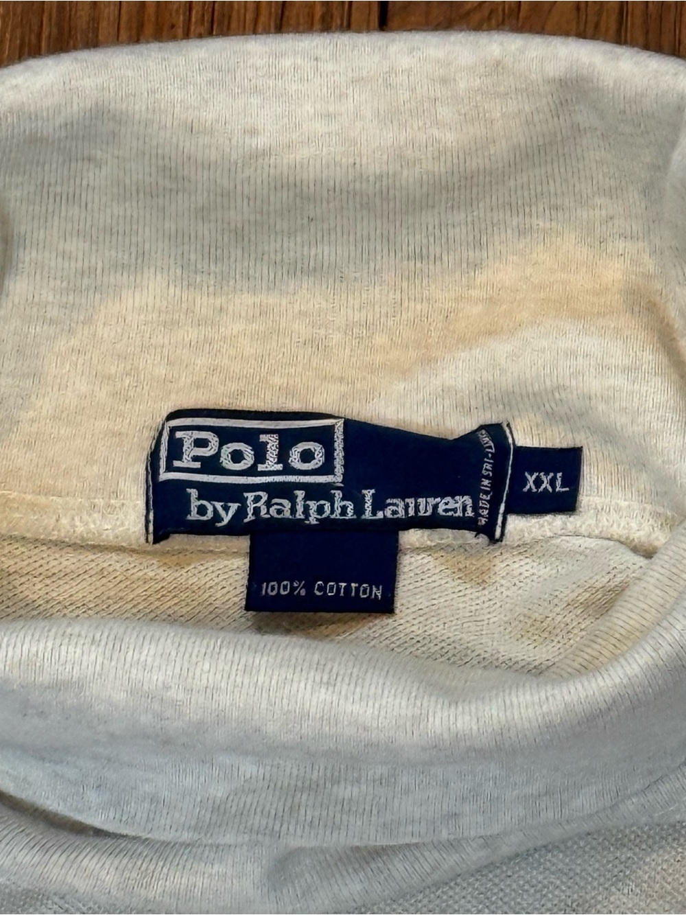 Vintage Polo Ralph Lauren Cream, Red, Black & Green Gucci Striped Turtleneck XXL - Picture 4 of 9